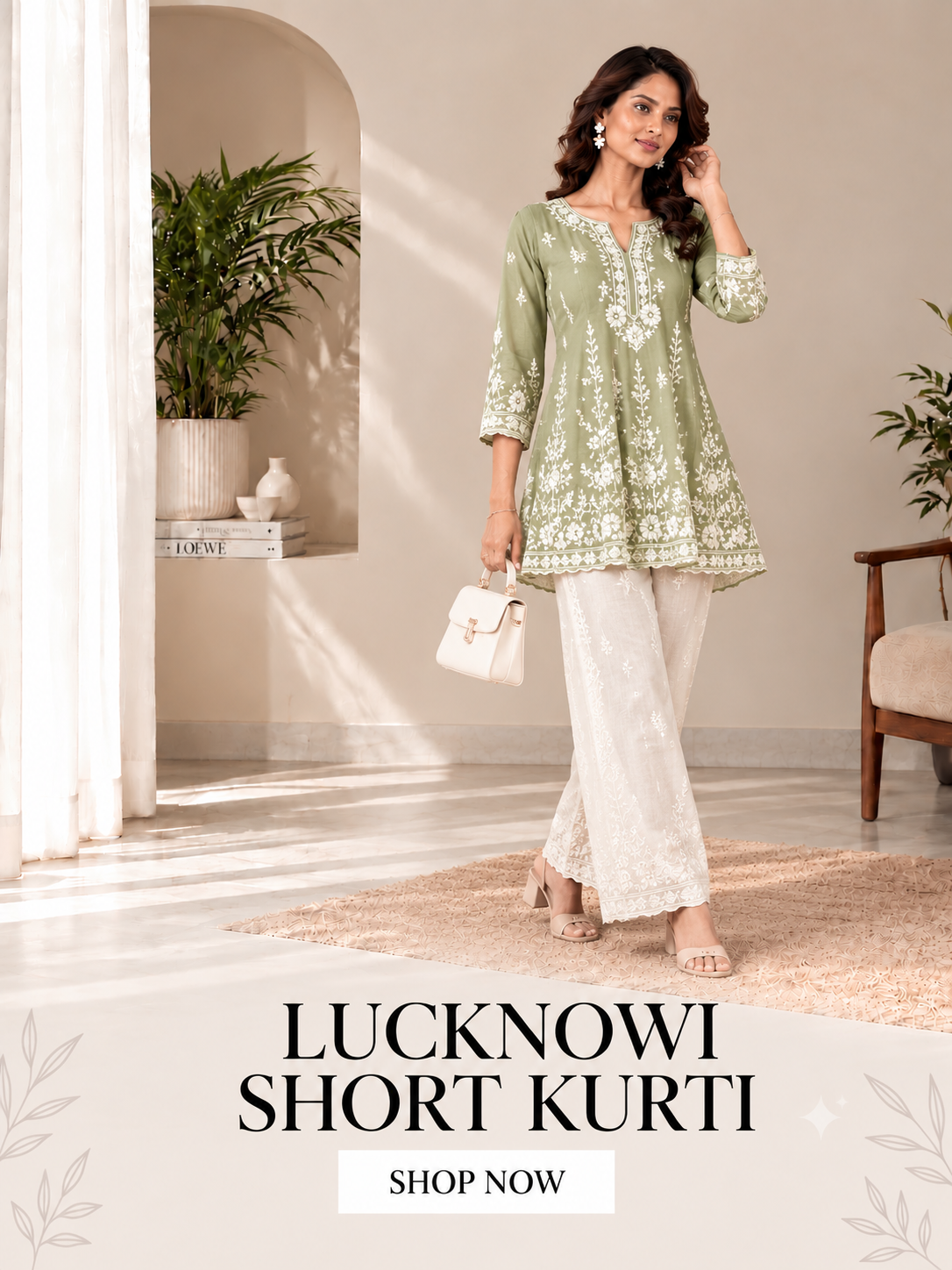 Lucknowi short kurti