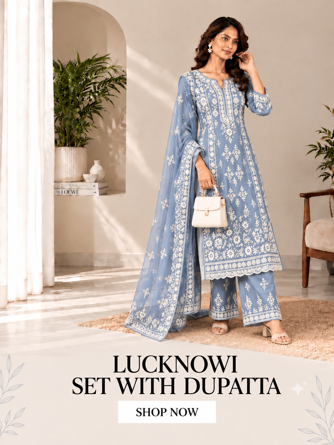 lucknowi set with dupatta