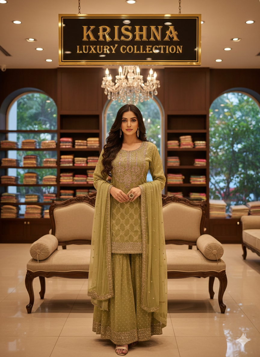 Short Kurti Sharara