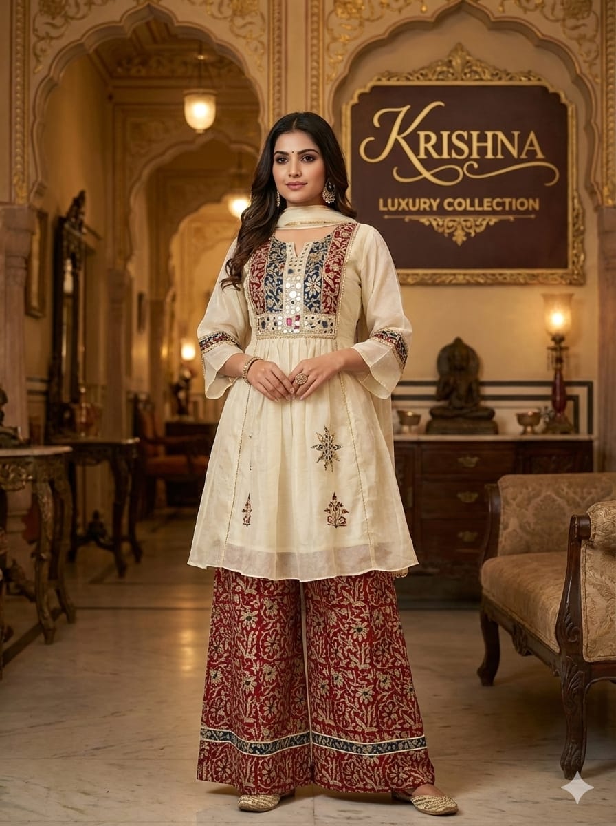 Short Kurti With Plazo